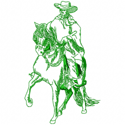 Horses Embroidery Design 7